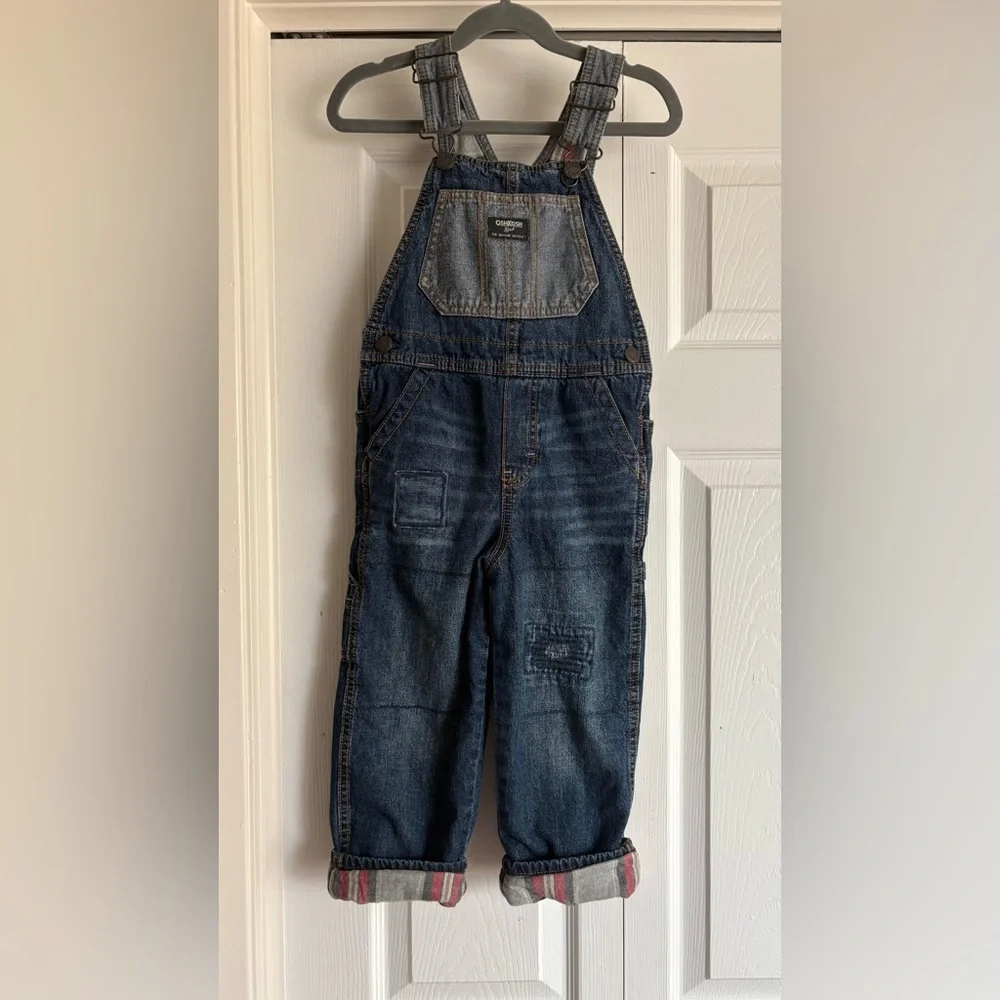 Osh kosh fleece lined overalls